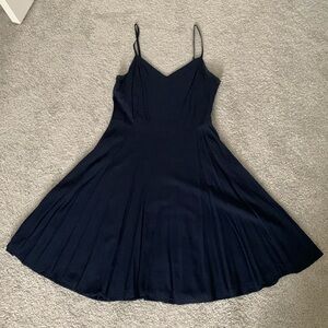Navy blue spaghetti strap sundress